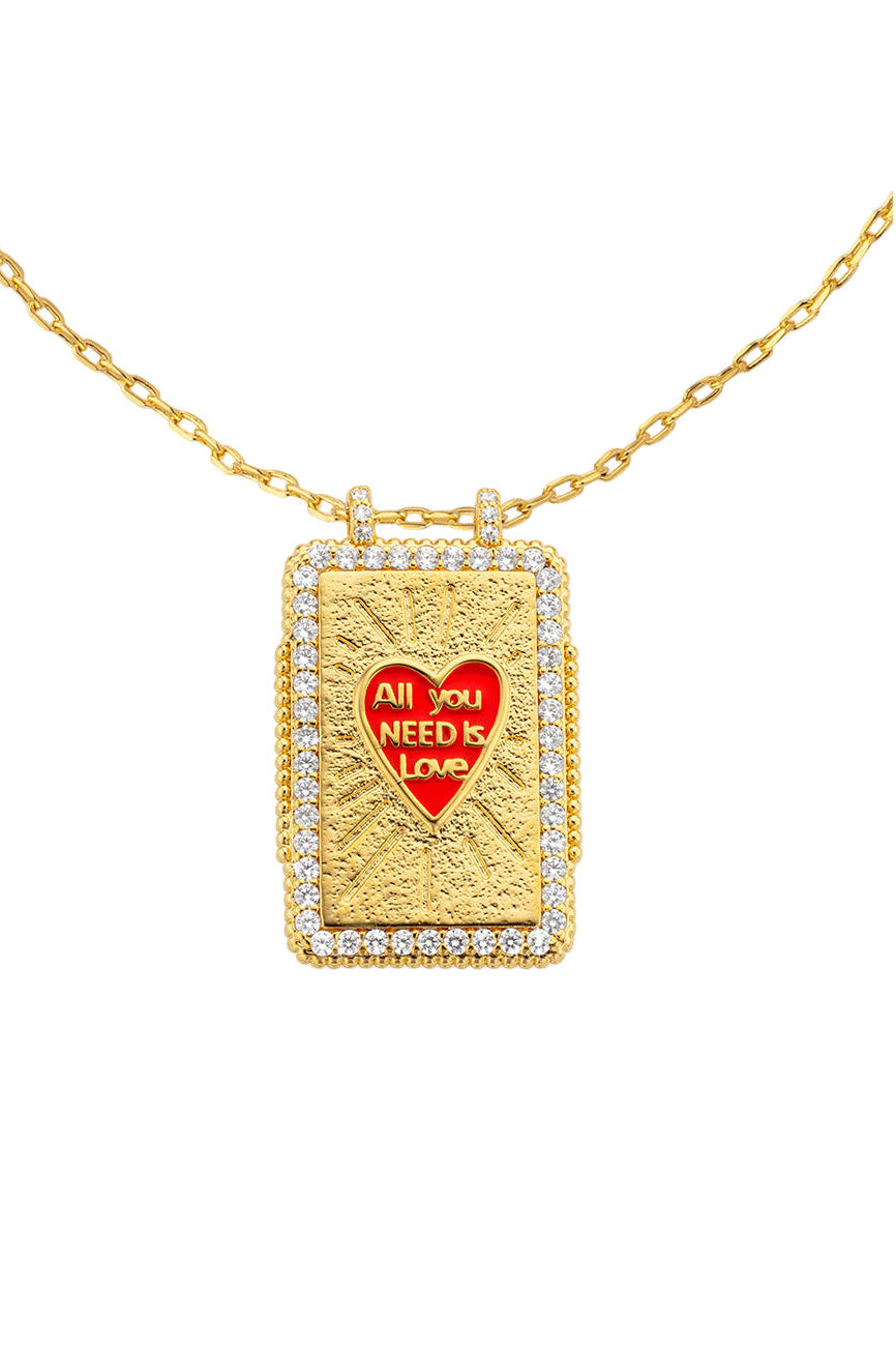 COLLIER - RED HEART BOHEME
