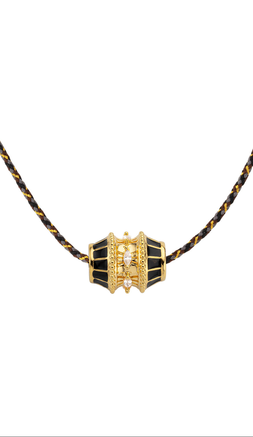 COLLIER - BLACK TALISMAN