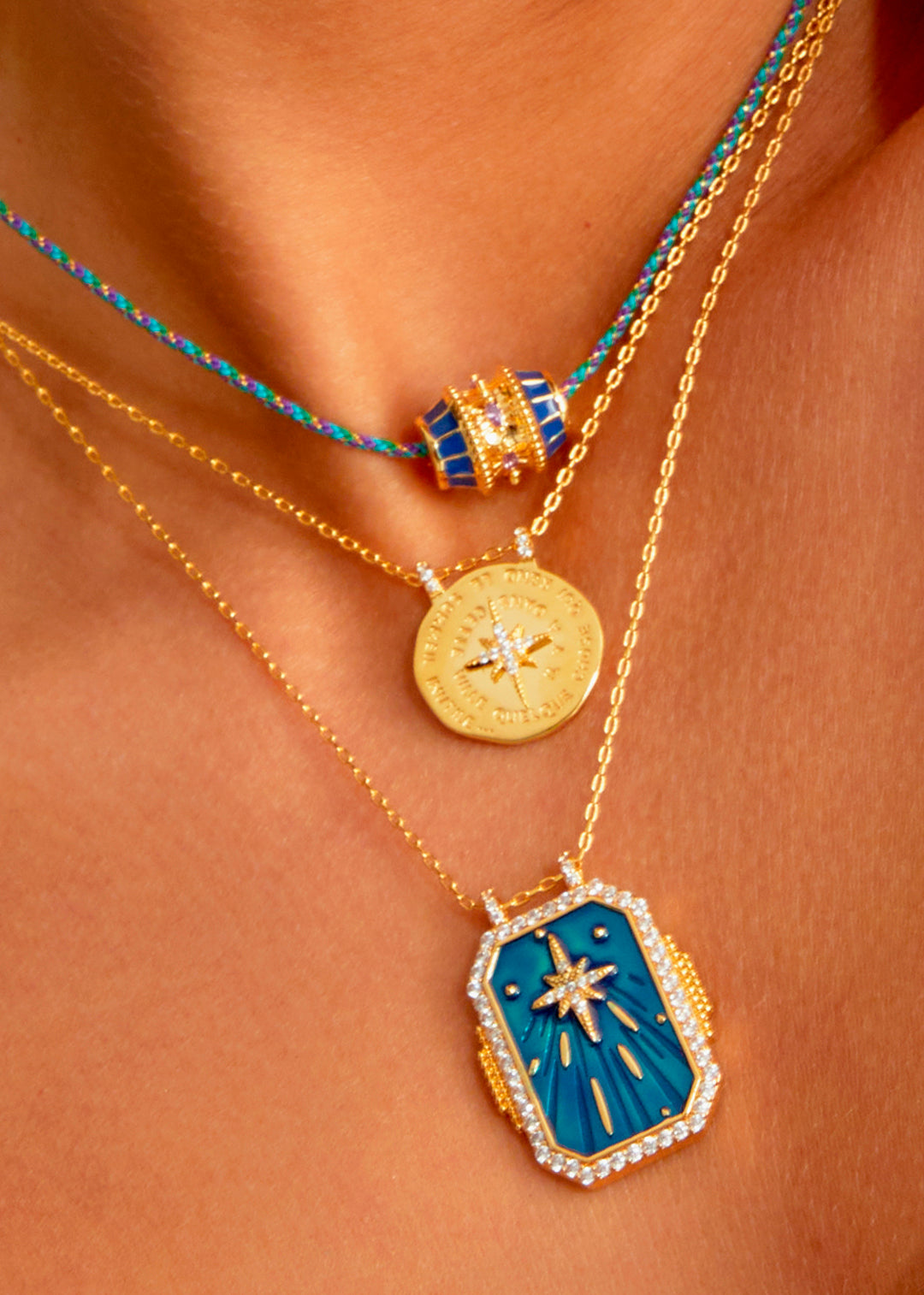 COLLIER - BLUE TALISMAN
