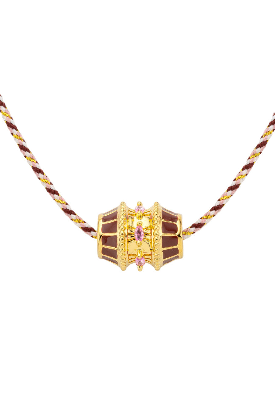 COLLIER - BURGUNDY TALISMAN