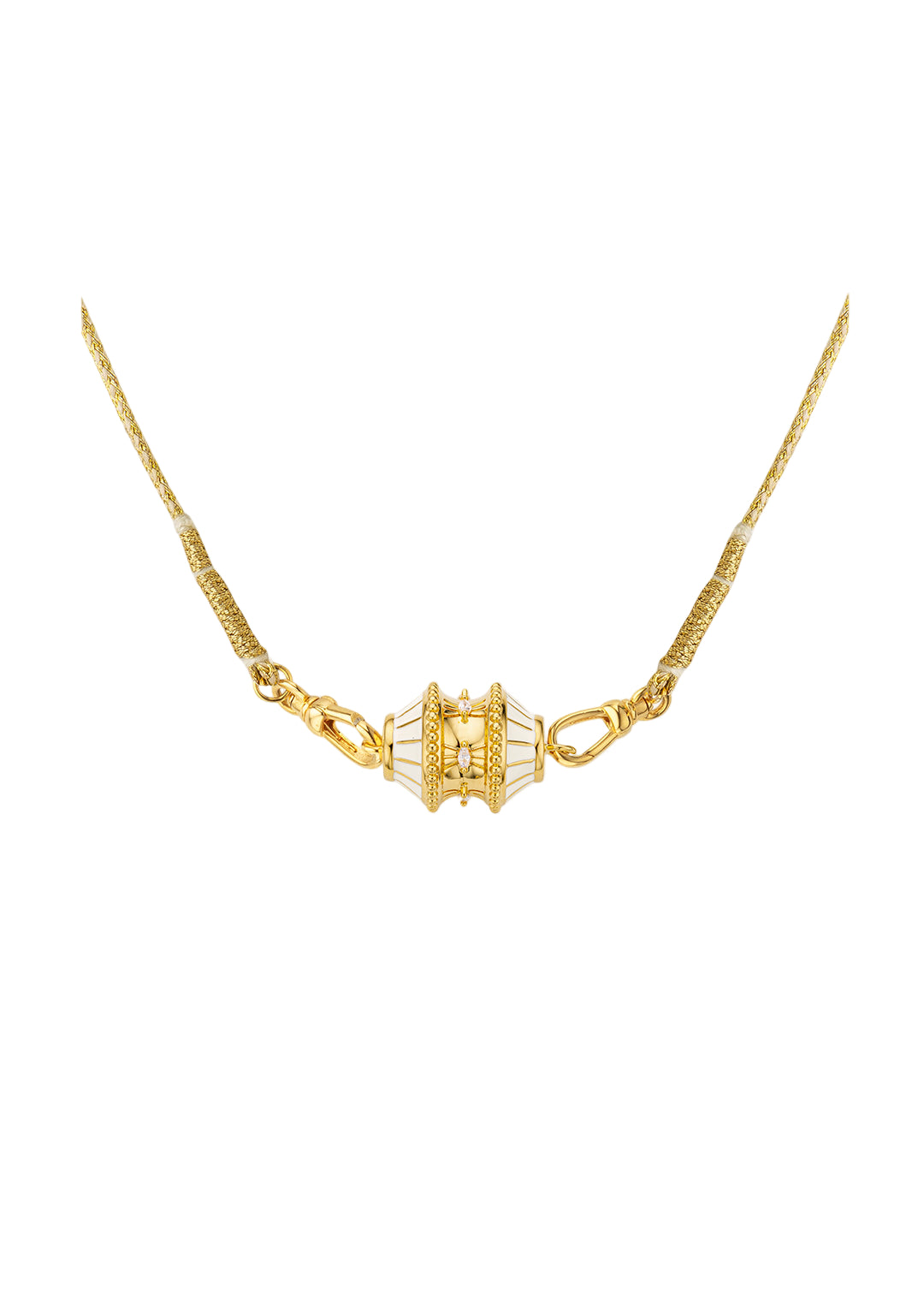 COLLIER - IVORY BIG TALISMAN