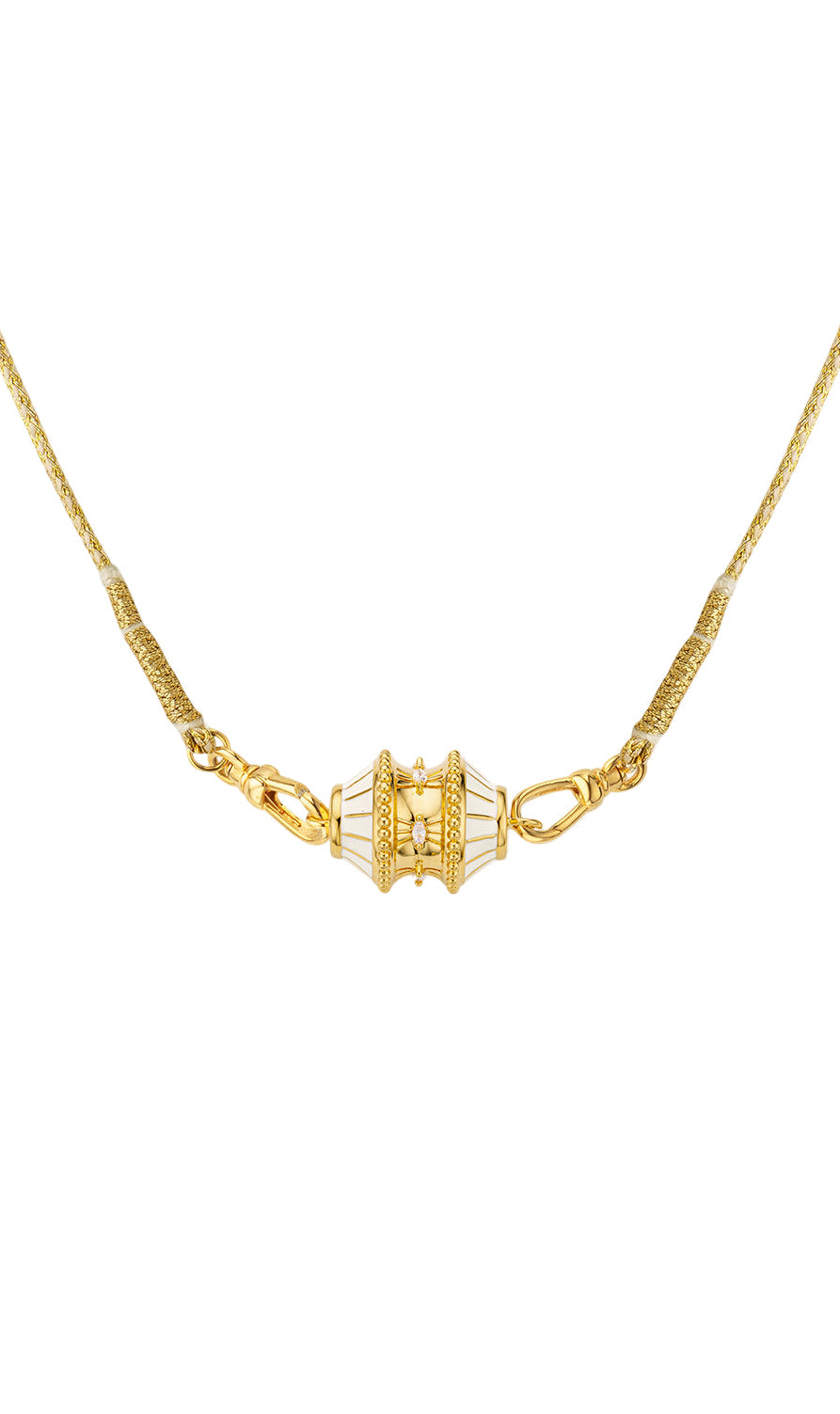 COLLIER - IVORY BIG TALISMAN