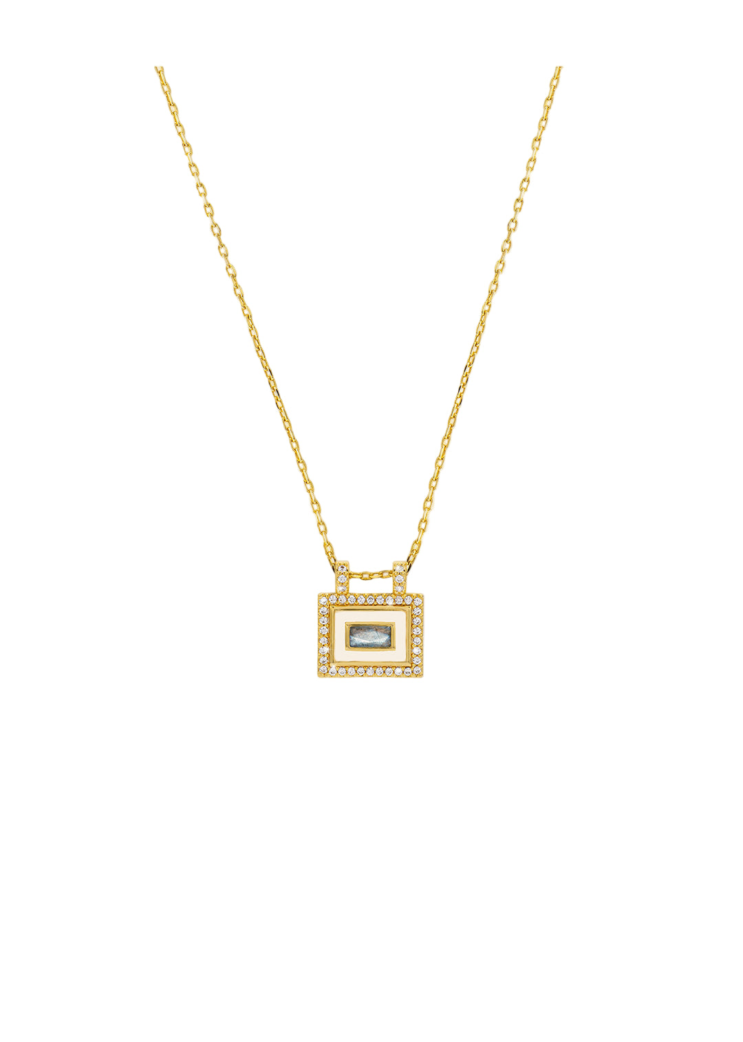 COLLIER - IVORY LABRADORITE EL PASO