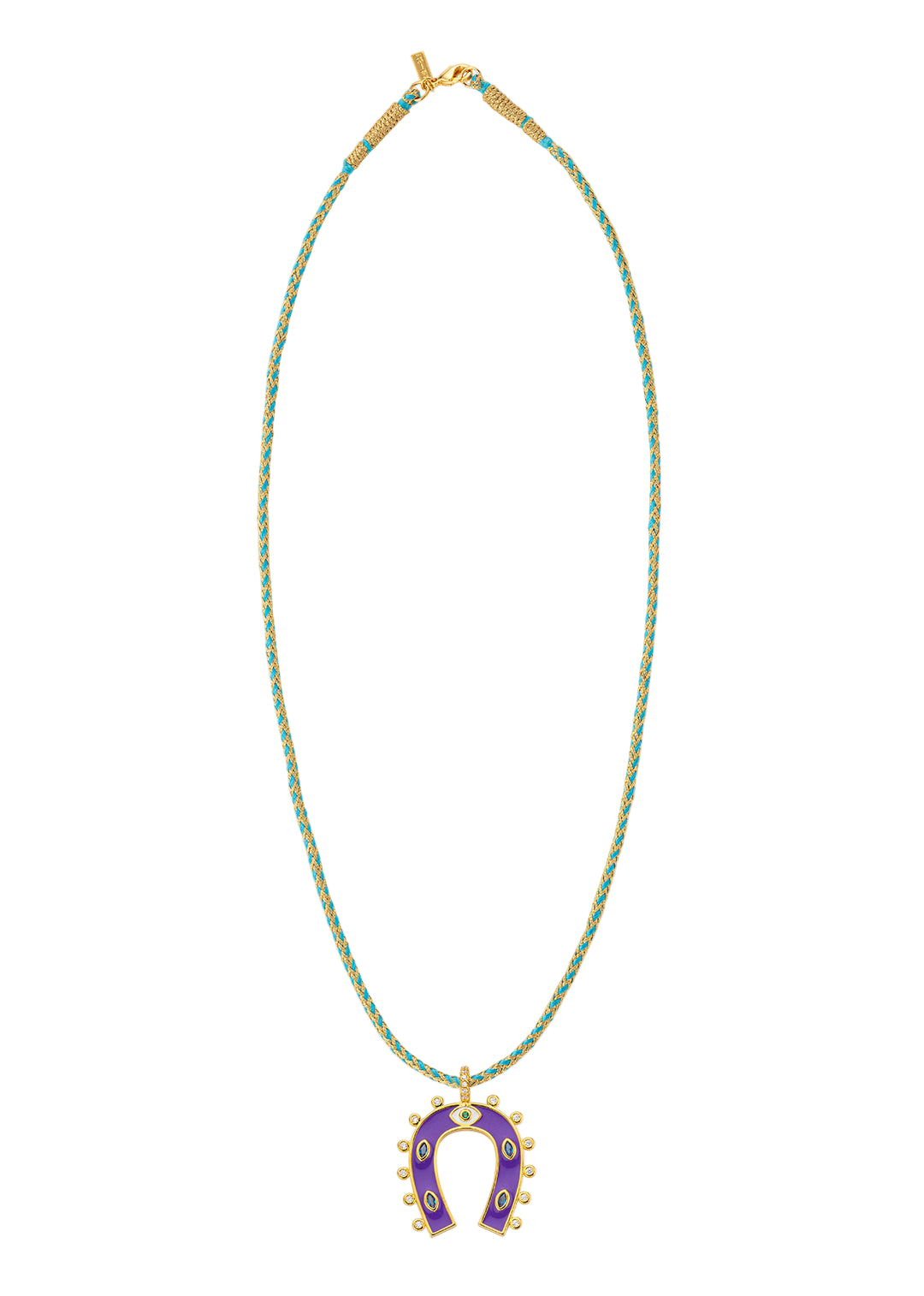 COLLIER - PURPLE HORSESHOE
