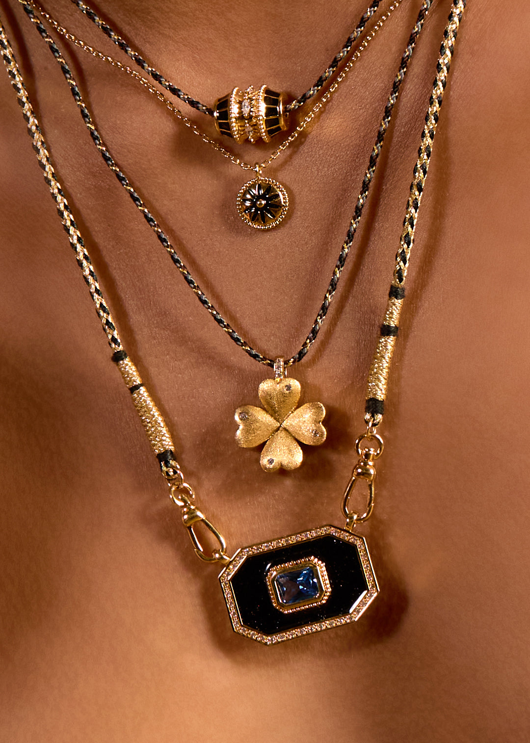 COLLIER - BLACK SHINY YUCATAN