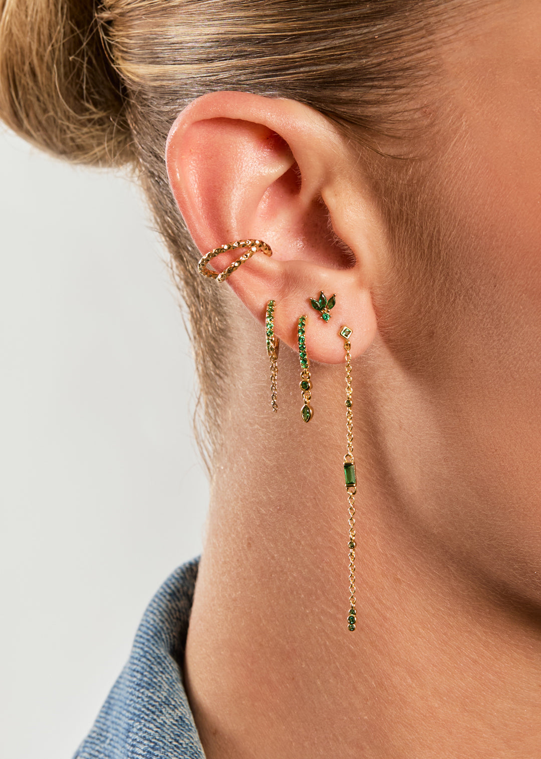 BOUCLES D'OREILLES - GREEN MADISON