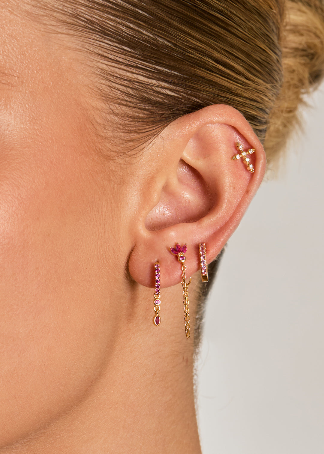 BOUCLES D'OREILLES - FUCHSIA DELHI