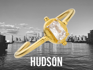 Gold Hudson Ring, jewels Mya Bay adjustable rings