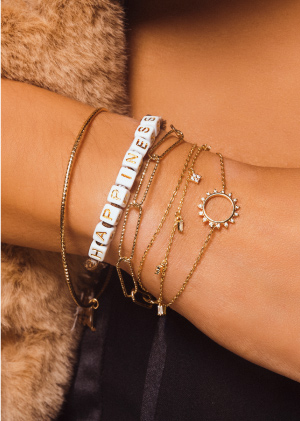 Wristbands with thin bracelets and bandana MYA—BAY jewels