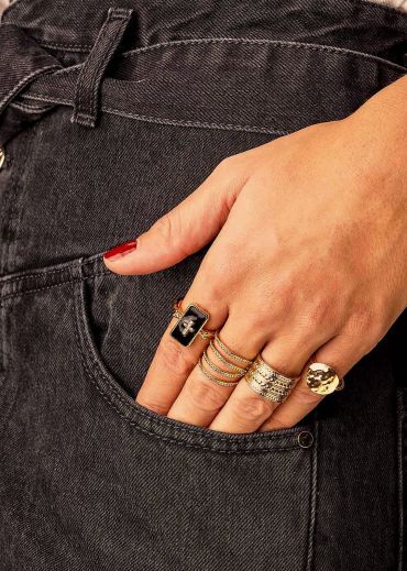 BAGUE - NEW YORK - PERLÉE