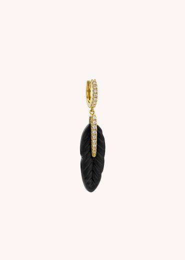 BOUCLES D'OREILLES - BLACK PLUME