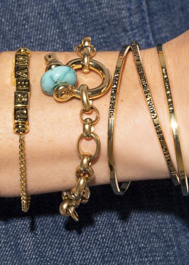 BRACELET - MIAMI -TURQUOISE DONUT