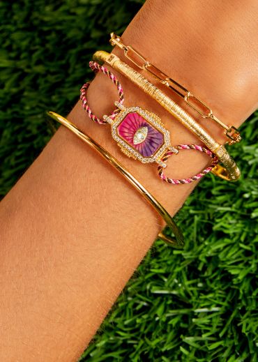 BRACELET - PINK  EYE BOHEME