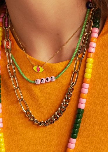 COLLIER - RAINBOW YELLOW OJO