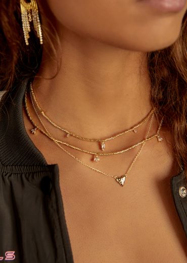 COLLIER - HAMMERED HEART