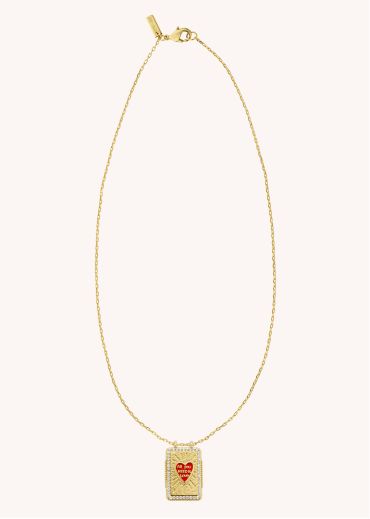 COLLIER - RED HEART BOHEME
