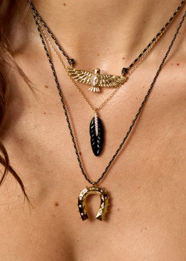 COLLIER - GOLD HORSESHOE