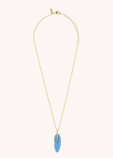 COLLIER - TURQUOISE PLUME
