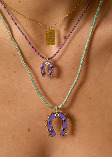 - PURPLE MINI HORSESHOE