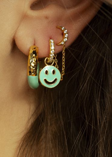 GRIGRI D'OREILLES - TURQUOISE SMILE