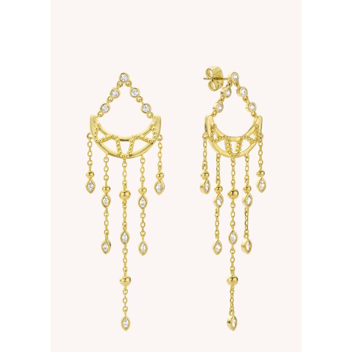 The bay top gold earrings