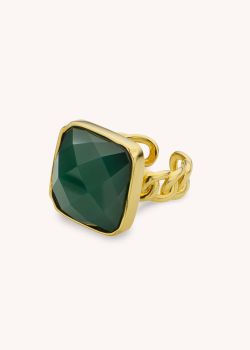 BAGUE - GREEN STONE