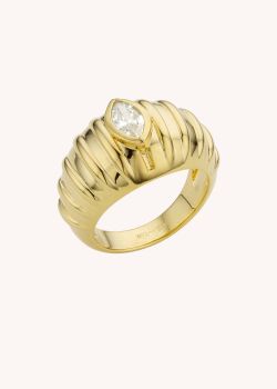BAGUE - WHITE STONE CARRIE