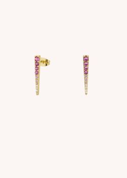 EARRINGS - FUCHSIA RAINBOW ICE PICK