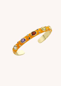 BRACELET - ORANGE CANDY STONE