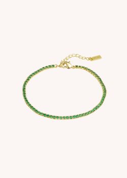 BRACELET - GREEN TENNIS