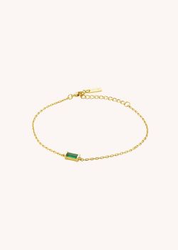 BRACELET - GREEN BAGUETTE