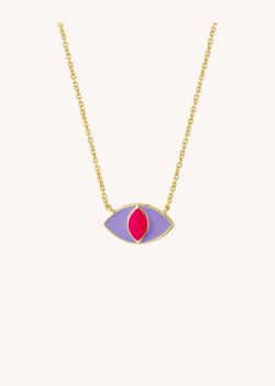 COLLIER - RAINBOW PURPLE OJO