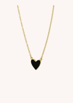 COLLIER - BLACK HEART