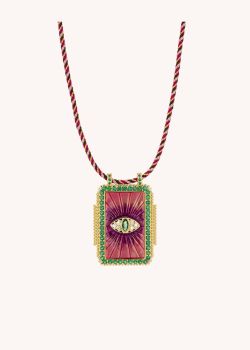 COLLIER - FUCHSIA EYE BOHEME