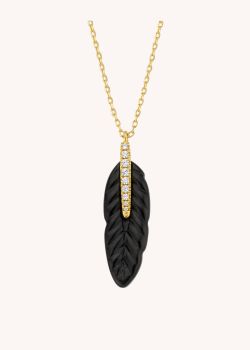 COLLIER - BLACK PLUME