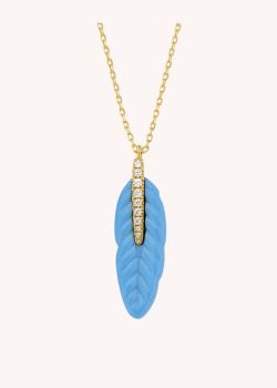 COLLIER - TURQUOISE PLUME