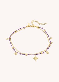 BRACELET DE CHEVILLE - PURPLE DIWALI GIPSY