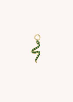 EARRINGS GRIGRI - GREEN LITTLE SERPIENTE